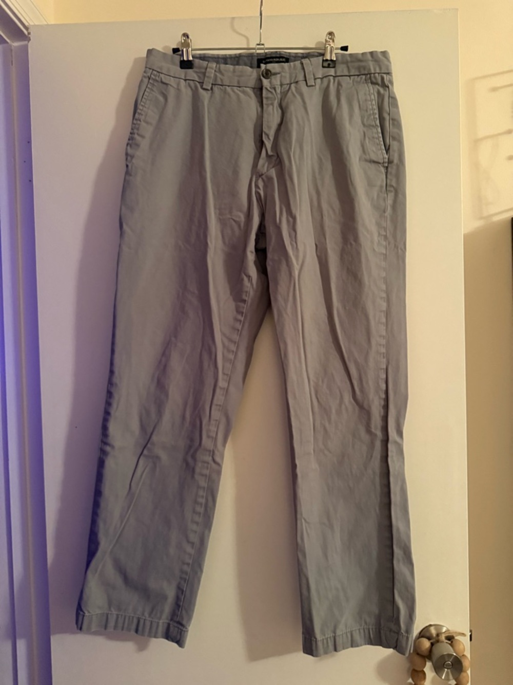 Banana Republic Light Gray Men's Chino Pants